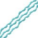 Perle en Howlite Turquoise Croissant de Lune 20 x 48 mm/12.2 mm Ø 2.2 mm