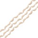 Howlite White Bead Crescent Moon 20x48mm/12.2mm Ø2.2mm