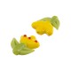 Entrepieza de Murano Style Tulipán ~19x20mm/5mm Ø1.3mm