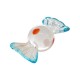 Murano Style Pendant Candy 26x16mm/12mm Ø1.6mm