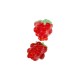 Murano Style Bead Raspberry 11x12mm Ø1.8mm
