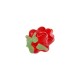 Murano Style Bead Raspberry 11x12mm Ø1.8mm