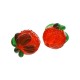 Murano Style Bead Orange 14mm Ø1.6mm