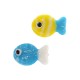 Murano Style Bead Fish 13x20mm/5mm Ø1.5mm