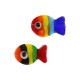 Perle de Style Murano Poisson 13 x 20 mm/5 mm Ø 1,5 mm