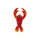 Murano Style Slider Lobster 20x37mm/7mm Ø1.7mm