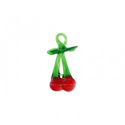 Charm Cereza Estilo Murano 20 x 25 mm Ø 4 mm