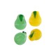 Murano Style Bead Pear 14x12mm Ø1.8mm