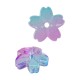 Perle en Verre Fleur 12 mm/5 mm Ø 1,3 mm