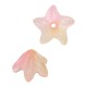 Perle en Verre Fleur 12 mm/9 mm Ø 1,2 mm