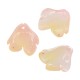 Perle en Verre Feuille 14 x 15 mm/3.6 mm Ø 1.3 mm
