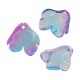 Perle en Verre Feuille 14 x 15 mm/3.6 mm Ø 1.3 mm