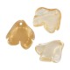 Perle en Verre Feuille 14 x 15 mm/3.6 mm Ø 1.3 mm