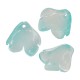Perle en Verre Feuille 14 x 15 mm/3.6 mm Ø 1.3 mm