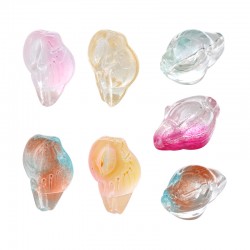 Perle de Verre Coquillage 10 x 16 mm Ø 1.2 mm