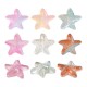 Perle de Verre Étoile de Mer 14 x 15 mm/7 mm Ø 0.9 mm