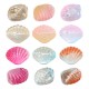 Glass Bead Shell 16.5x13mm/9mm Ø1.2mm