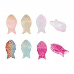 Perle en Verre Poisson 8 x 15 mm/5 mm Ø 0.9 mm