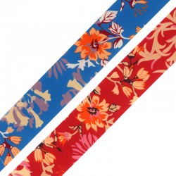 Ruban en Polyester à Fleurs 4 cm (5 m)