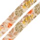 Ruban en Polyester avec Feuilles et Fleurs 4 cm (5 m)