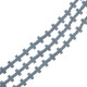 Λάβα Άμμου Σταυρός Γαλάζιο Περαστό 8x10mm Ø0.6mm (35τμχ)