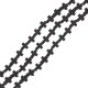 Sandlava Bead Black Blue Cross 8x10mm Ø0.6mm (35pcs)