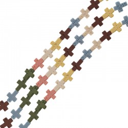 Perle Sandlava Croix 8 x 10 mm Ø 0.6 mm (35 pièces)