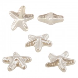 Perle ABS Étoile de Mer 19 x 18 mm/9.1 mm Ø 1.5 mm