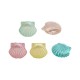 Cuenta ABS Perla con Forma de Concha 12,5 x 11 mm/6,3 mm Ø1,6 mm