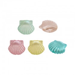 Pearl ABS Bead Shell 12.5x11mm/6.3mm Ø1.6mm