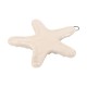 Pendentif en céramique émaillée Étoile de mer Crème 58 x 55 mm/10 mm Ø 3.9 mm