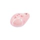 Goutte en céramique émaillée avec Croix Rose 15 x 24 mm/10 mm Ø 2,1 mm
