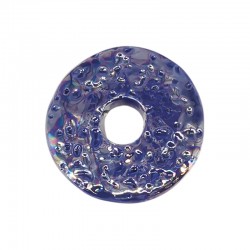 Disque en Céramique Émaillée bleu 40 mm/6 mm Ø 8 mm
