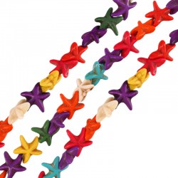 Howlite Ball Starfish 15mm (~37pcs)