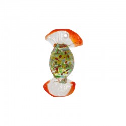 Pendentif Murano Candy 33 x 18 mm/11 mm Ø 1.6 mm
