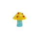 Perle de Style Murano Champignon 18 x 17 mm Ø 2,3 mm
