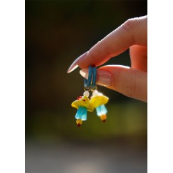 Perle de Style Murano Champignon 18 x 17 mm Ø 2,3 mm