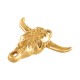 Breloque tête de Taureau en Acier Inoxydable 304 24.4 x 21.8 mm/5 mm