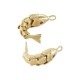 Brass Pendant Fish with Zircon 10x49mm
