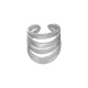 Anillo de latón con 4 líneas 19 x 23 mm