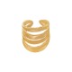 Bague en laiton avec 4 lignes 19 x 23 mm