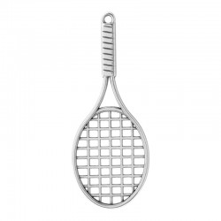 Zamak Pendant  Tennis Racket 30x78mm