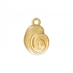 Colgante de Zamak con forma de concha 17,2 x 30 mm/3,75 mm