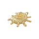 Colgante de Zamak Concha de Caracol 18 x 23 mm/12,3 mm Ø2 mm