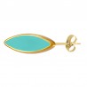 24K Gold Plated/ 0.12µm/ Turquoise
