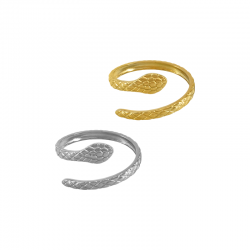 Anello in Acciaio Inossidabile 304 con Serpente 9 mm
