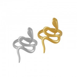 Stainless Steel 304 Finger Ring with Snake 30mm