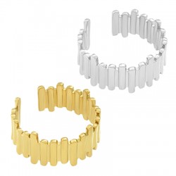 Bague avec barres 21mm en Acier Inoxydable