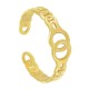 Anello in Acciaio Inossidabile 304 con Catena e Cerchi 20X6 mm