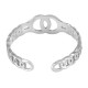 Anillo de Acero Inoxidable 304 con Cadena y Círculos 20 x 6 mm